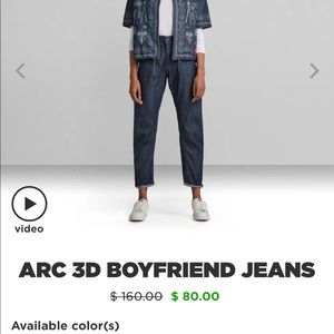 G-Star Raw boyfriend jeans.